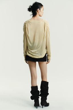 DRAPED TOP - Zara фото 6