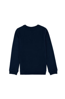 Erkek _ocuk Lacivert Basic Bisiklet Yaka Sweatshirt