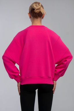 Арт. 15110/2 Свитшот женский укороченный one size (42-50) Цвет:фуксия - Калинка фото 6