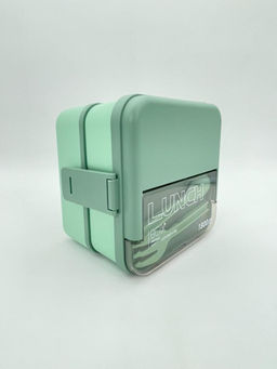 Ланчбокс "Sistem lunch", зелёный, 2 яруса, 4 отделения (1800 мл)