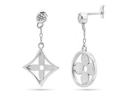 Серьги из серебра куб.циркон., МЦВА186