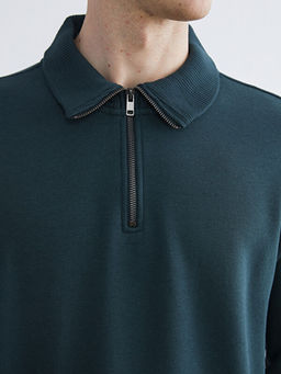 Dik Yaka Erkek Sweatshirt