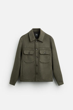 FAUX SUEDE OVERSHIRT - Zara фото 26