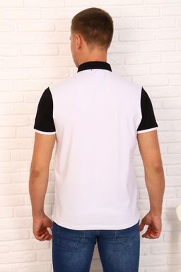 Футболка мужская Berchelli 17554 поло из кулирки  фото 4