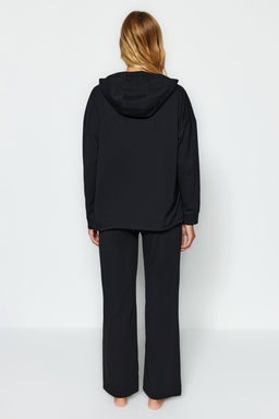 Siyah Kedi Bask?l? Sweatshirt-Pantolon Orme Pijama Tak?m? THMAW24PT00044 - Trendyolmilla фото 5