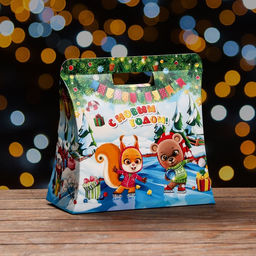 Цена за 5 шт. Подарочная коробка На катке 20,5 х 24 х 11,7 см - Simaland фото 7