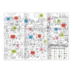 Раскраска-постер для детей арт. 50729/ 10 Whats up in the forest. В лесу - Феникс+ фото 2