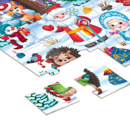 Пазлы 8 в 1 Двусторонние пазлы. Новогодние истории - Puzzle time фото 5