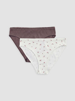 ?i?ekli Bikini K?lot 2li