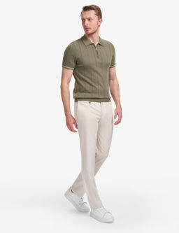Bej Slim Fit Klasik Jogger Pantolon