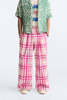 CHECK PRINT TROUSERS - LIMITED EDITION - Zara фото 2