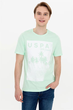 U. S. Polo Assn Мужская мятная футболка с круглым вырезом - U.s. polo assn фото 7