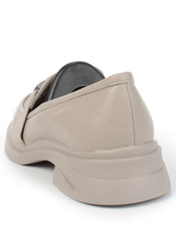 01-PDS133-2 GRAY BEIGE Ботинки демисезонные женские (натуральная кожа)