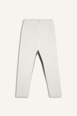 Yazl?k Jogger Pantolon Slim Fit Dar Kesim Duz Paca Pamuklu Cepli - Defacto фото 10