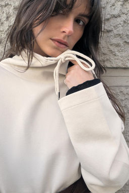 WASHED-EFFECT INTERLOCK SWEATSHIRT - Zara фото 5