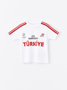 Bisiklet Yaka T?rkiye Bask?l? Erkek Bebek Ti??rt