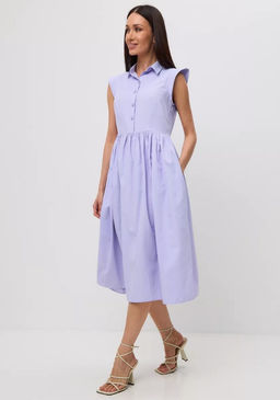Платье хлопок OD-796-3 сиреневое OD-796-3