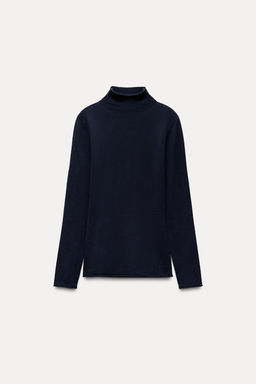 HIGH NECK WOOL BLEND SWEATER - Zara фото 5