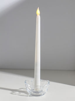 Цена за 2 шт. Подсвечник стекло на 1 свечу "Цветок" прозрачный d=2 см 9х9х4 см