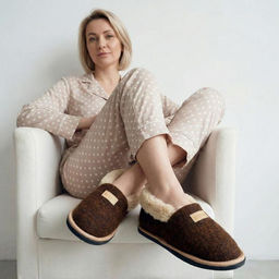 Тапочки-минисо арт. М9/02-02 Коричневый - Altro фото 2