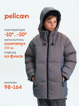 PELICAN, куртка для мальчиков, Серый