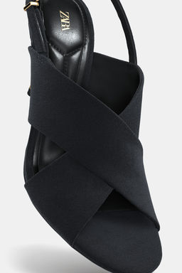 CROSSOVER HEELED SANDALS - Zara фото 4