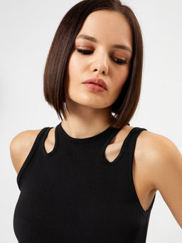 ПЛАТЬЕ ЖЕНСКОЕ черный 152584 - Mark formelle фото 4