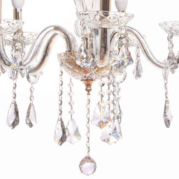 Люстра подвесная в стиле барокко "Aroma" 5*40Вт 25-S806 со стеклянными основаниями