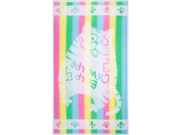 Полотенце махровое 6с103.412ж1 Счастье есть(св.радужка) 50х90см