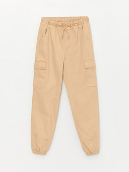 Beli Lastikli K?z ?ocuk Kargo Jogger Pantolon