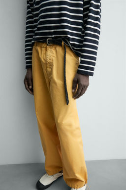 PANTAL?N RELAXED FIT ALGOD?N AARON LEVINE X ZARA / Amarillo claro  фото 5
