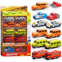 Набор машин "Катапультирующая служебная машина" в коробке