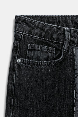 Z1975 WIDE-LEG HIGH-WAIST COMBINED JEANS - Zara фото 3