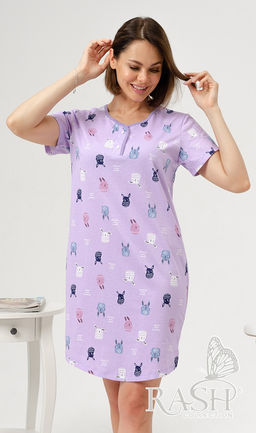 Ночная сорочка "Робби" лила Цвет:как на фото