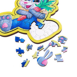 Пазл фигурный Зайка - Лесная мастерская фото 3