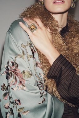 MAXI SQUARE COMBINATION GEMSTONE RING