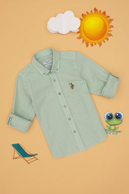 Erkek _ocuk Su Ye_ili Uzun Kollu Basic G_mlek Sepette S_rpriz _ndirim