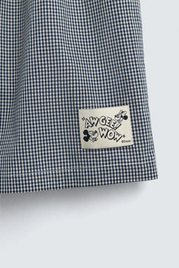 CHECK POPLIN BOXERS HARRY LAMBERT FOR ZARA X DISNEY  фото 4