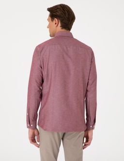 Bordo Oxford Slim Fit Kolay _t_lenebilir G_mlek - Pierre cardin фото 5