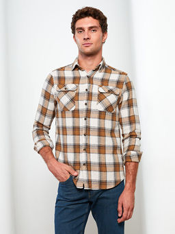 Regular Fit Uzun Kollu Ekose Erkek G?mlek