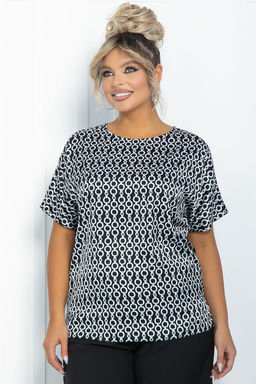 Блуза Морган (черная) Б11748 - Lt collection фото 7