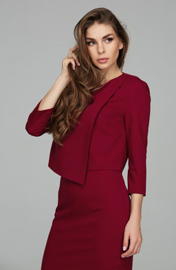 Асимметричная блузка спелая вишня - Donna saggia фото 2