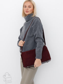 Сумка женская кожаная 6060L angola red Polina&Eiterou