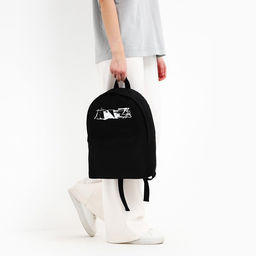 Рюкзак текстильный Аниме, с карманом, 27*11*37, черный - Nazamok фото 8