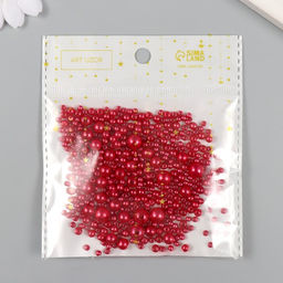 Бусины для творчества пластик «Круглые. Искушение», d=3-8 мм, набор 10 г