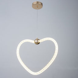 Светильник BayerLux Сердце LEd=36 Вт золото 46?6?35-120 см