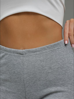 Бритни леггинсы женские (серый меланж)