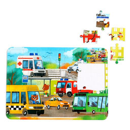 Пазл в рамке Полезные машины, 34 детали + раскраска - Puzzle time фото 2