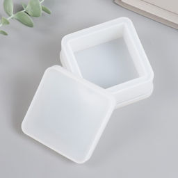 Молд силикононовый «Шкатулка квадрат» с крышкой 8 х 8 х 5,1 см