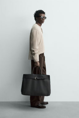 COTTON BLEND HENLEY JUMPER - Zara фото 4